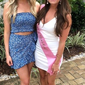 White fun bridal dress